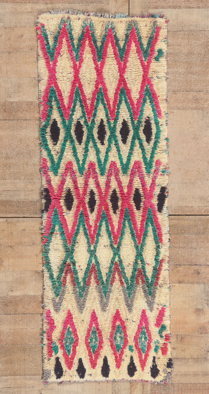 2 x 6 - Ivory Vintage Azilal Moroccan Rug - 22088