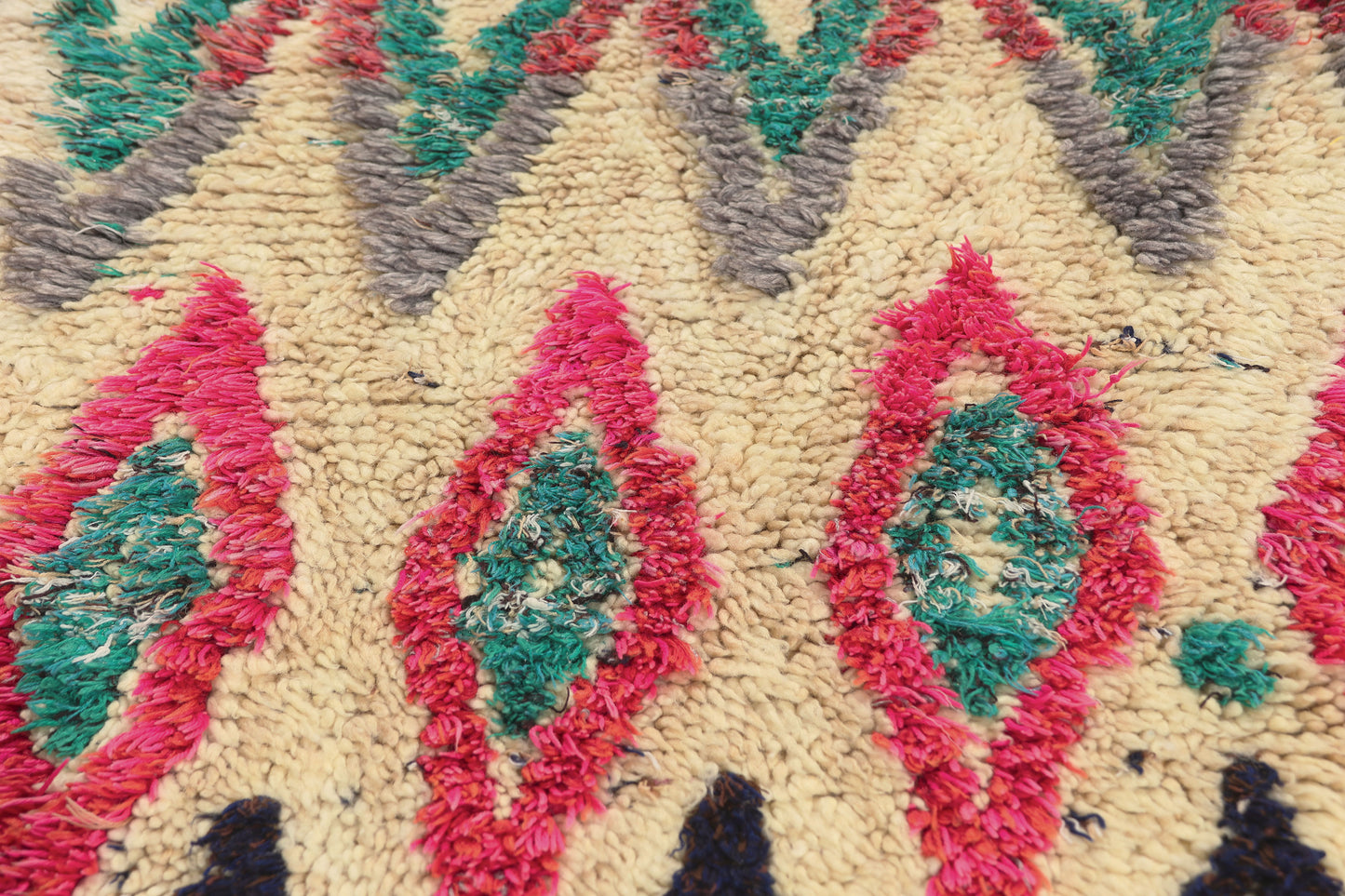 2 x 6 - Ivory Vintage Azilal Moroccan Rug - 22088