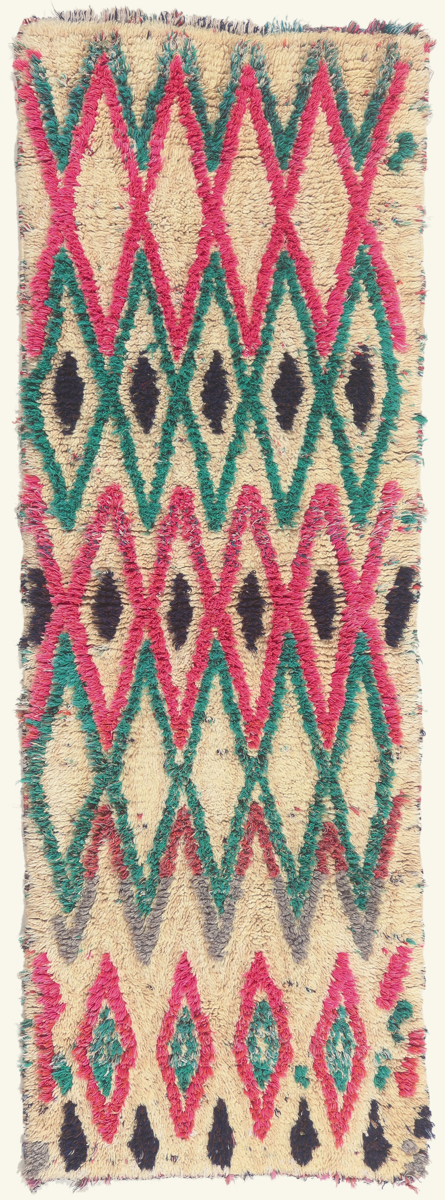 2 x 6 - Ivory Vintage Azilal Moroccan Rug - 22088