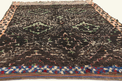 6 x 9 - Brown Vintage Beni MGuild Moroccan Rug - 22089