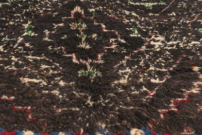 6 x 9 - Brown Vintage Beni MGuild Moroccan Rug - 22089