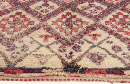6 x 8 - Ivory Vintage Beni Ourain Moroccan Rug - 22091