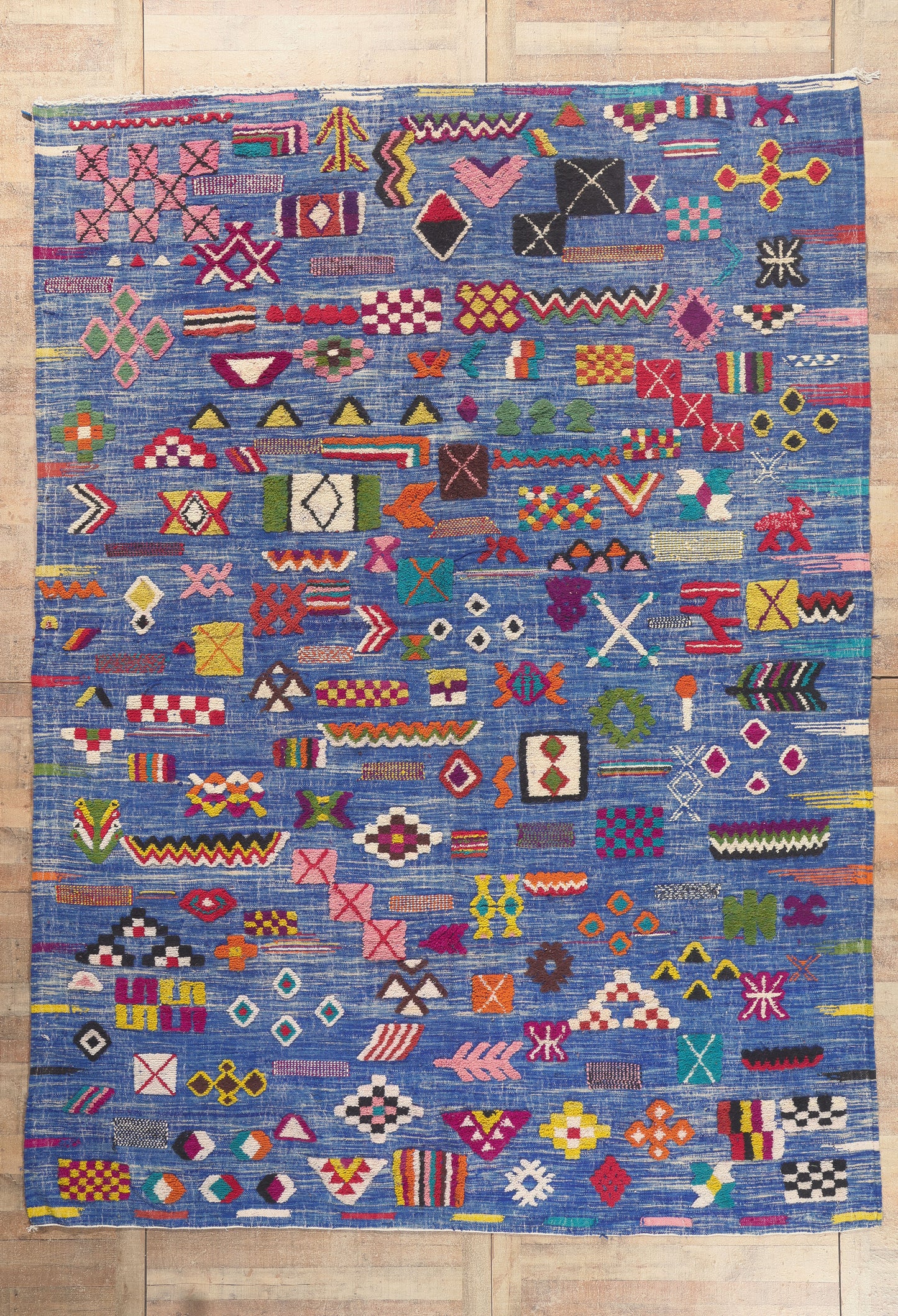 10 x 14 - Blue New Taznakht Moroccan Rug - 22092
