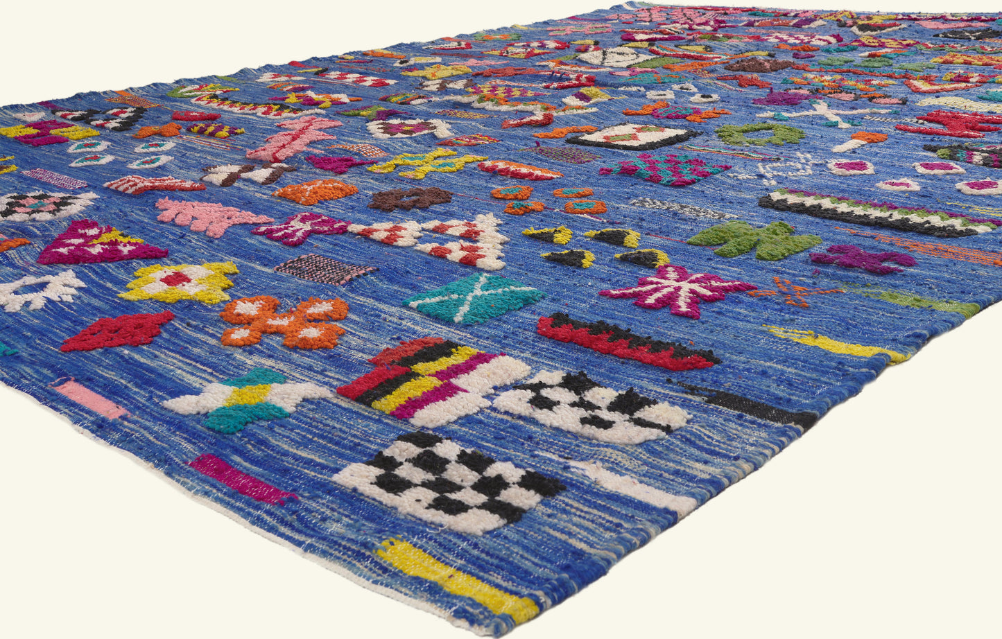 10 x 14 - Blue New Taznakht Moroccan Rug - 22092