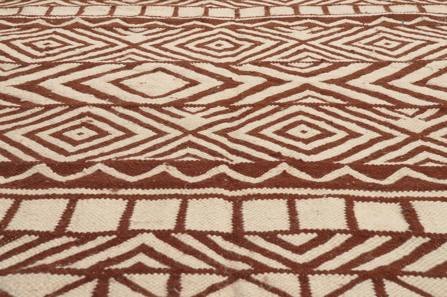 9 x 13 - Brown New Kilim Rug - 22093