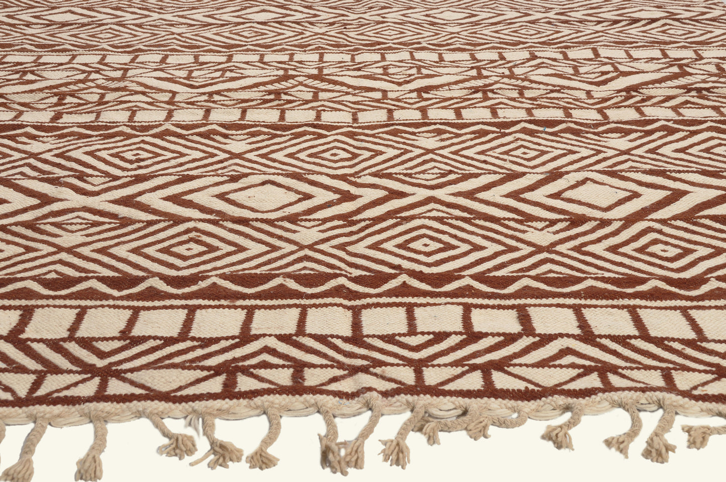 9 x 13 - Brown New Kilim Rug - 22093