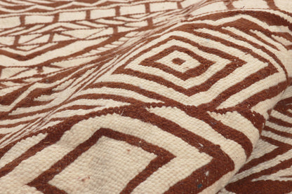 9 x 13 - Brown New Kilim Rug - 22093