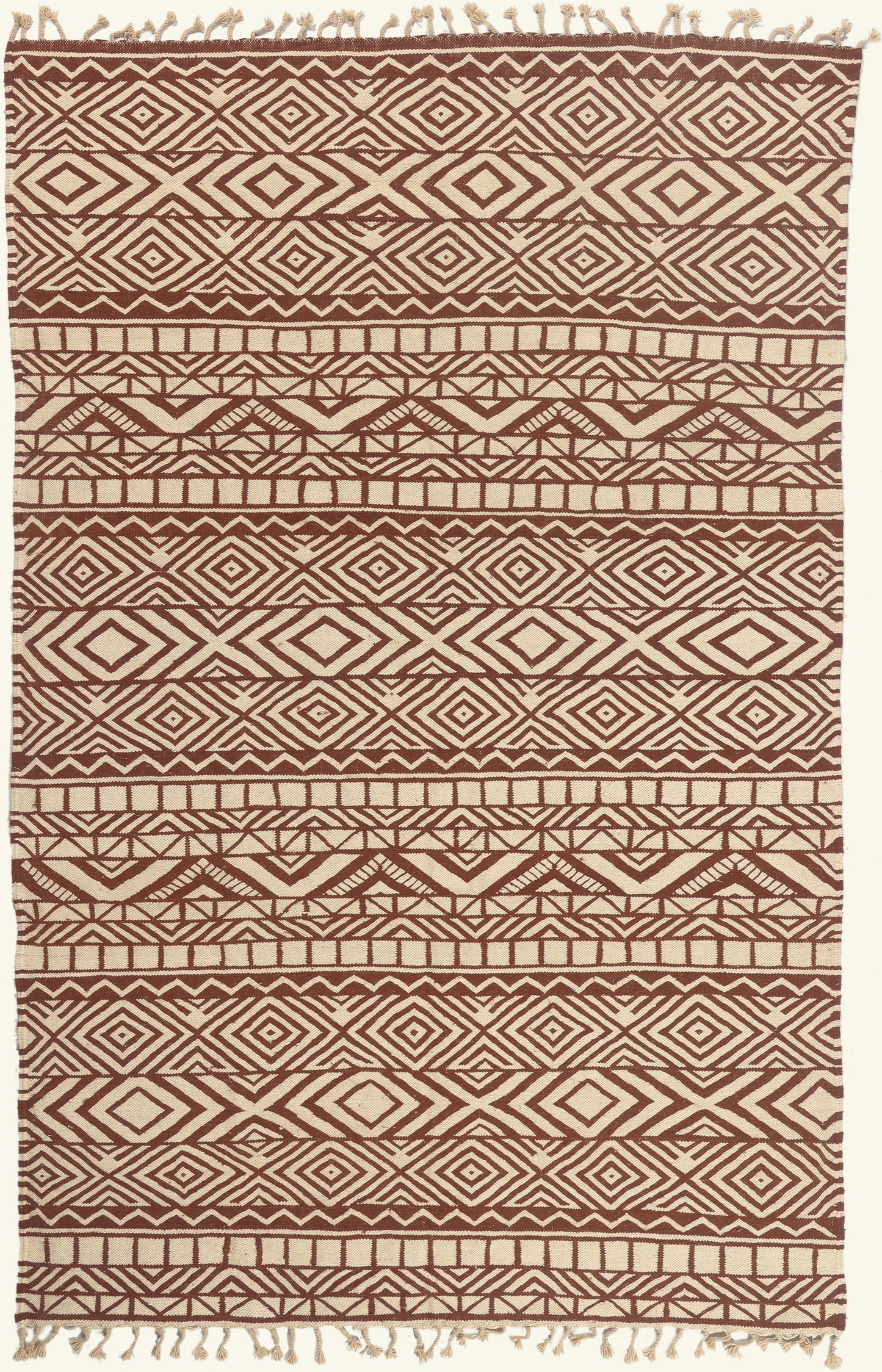 9 x 13 - Brown New Kilim Rug - 22093