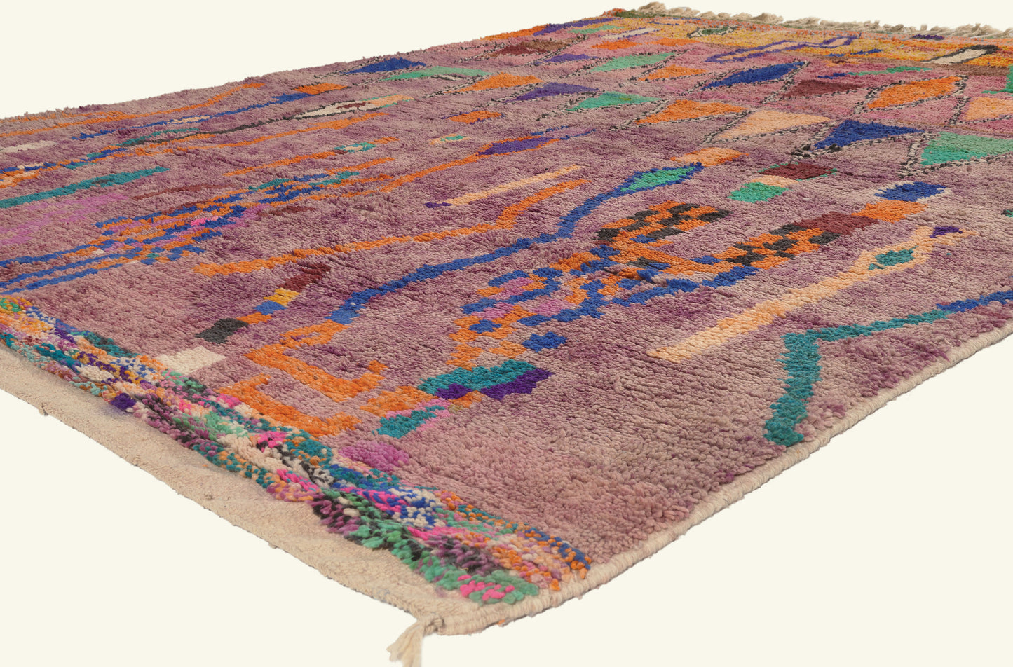 8 x 11 - Purple New Boujad Moroccan Rug - 22094