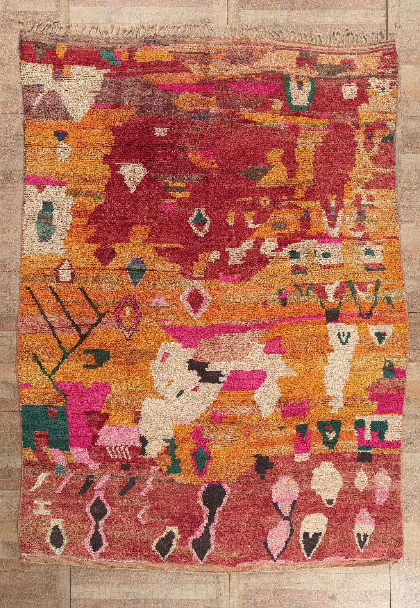 10 x 13 - Multicolor New Boujad Moroccan Rug - 22095