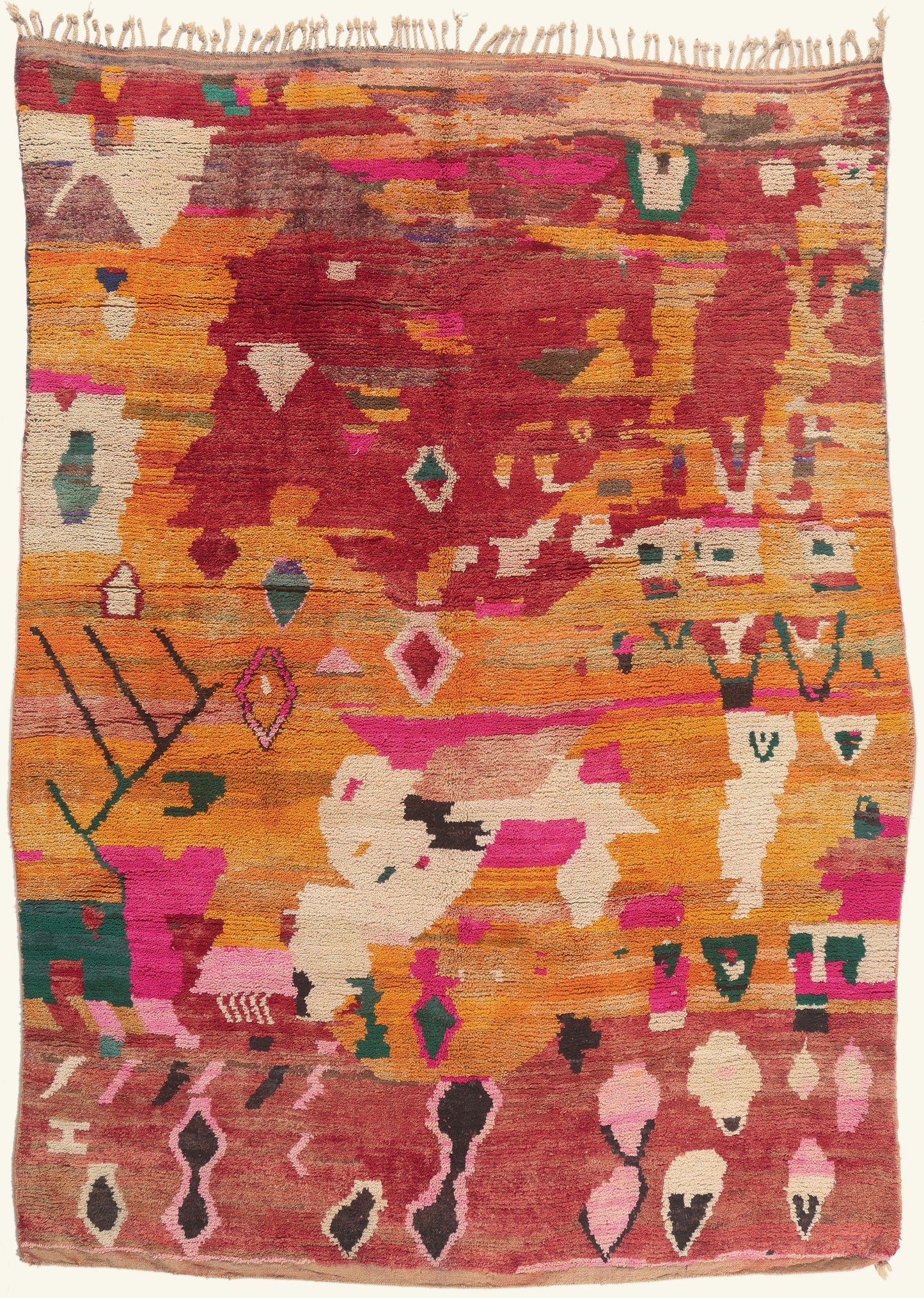 10 x 13 - Multicolor New Boujad Moroccan Rug - 22095