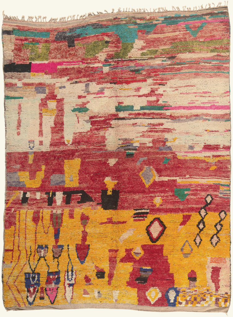 10 x 13 - Multicolor New Boujad Moroccan Rug - 22096