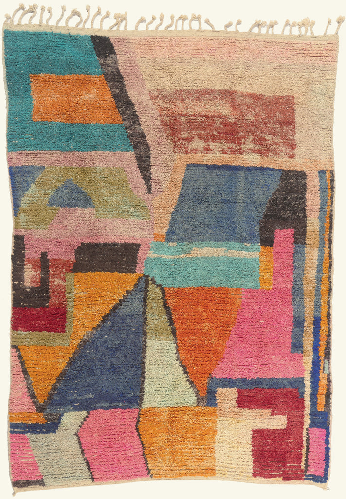 8 x 11 - Multicolor New Boujad Moroccan Rug - 22098