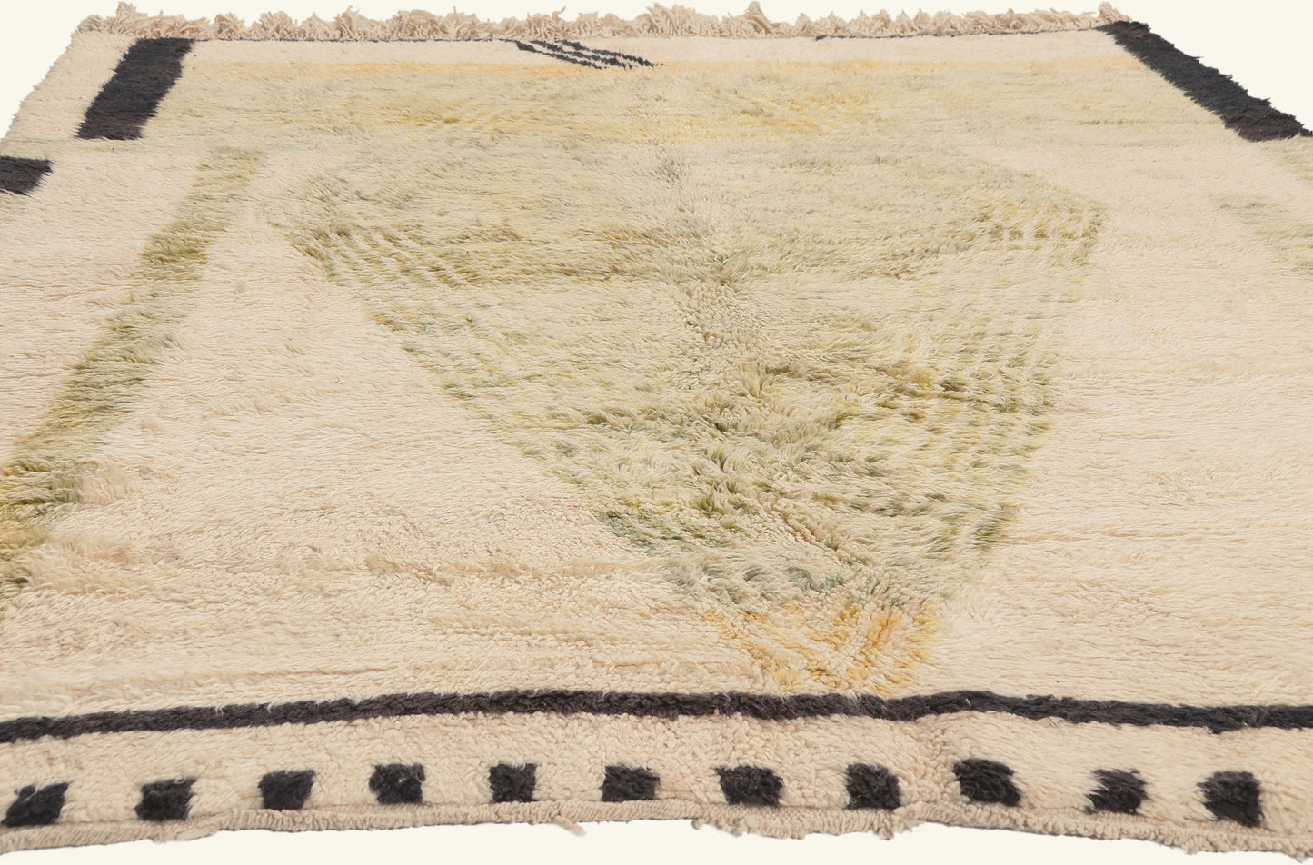 7 x 9 - Ivory New Beni Mrirt Moroccan Rug - 22099