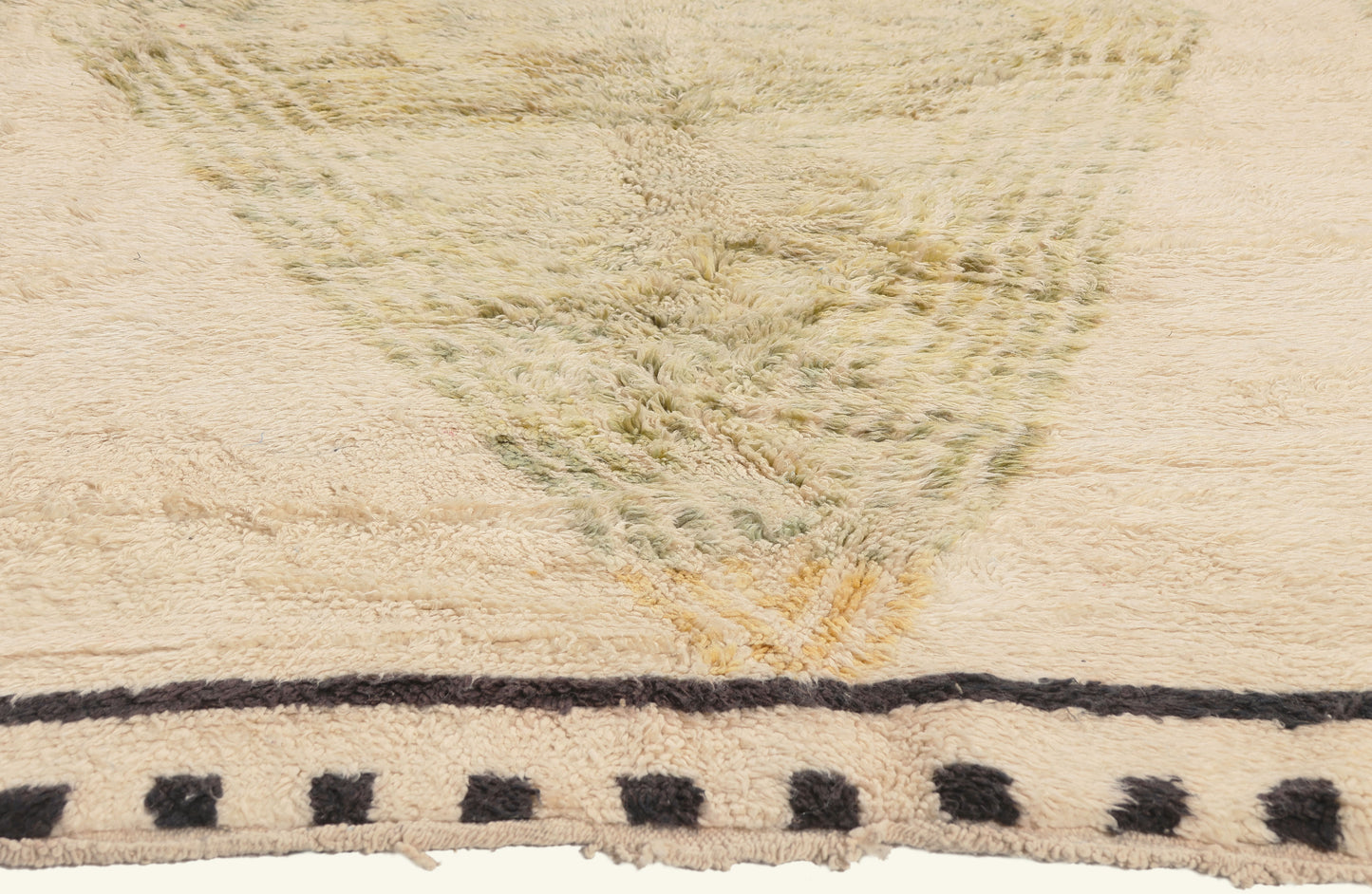 7 x 9 - Ivory New Beni Mrirt Moroccan Rug - 22099