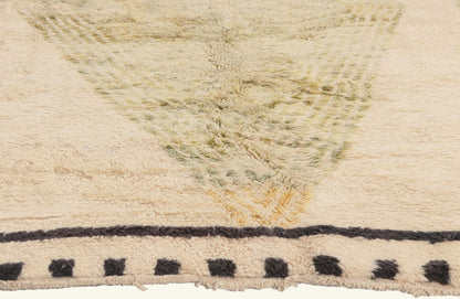 7 x 9 - Ivory New Beni Mrirt Moroccan Rug - 22099