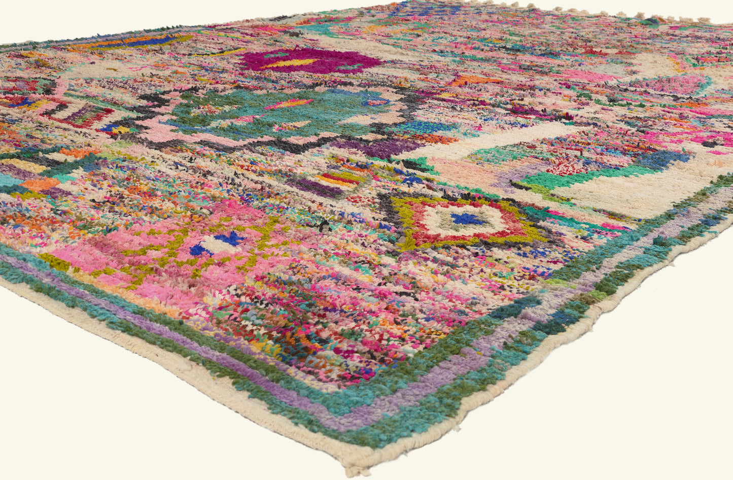 10 x 13 - Multicolor New Boujad Moroccan Rug - 22100