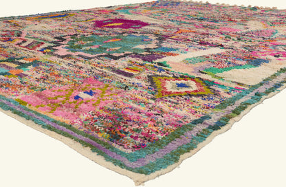 10 x 13 - Multicolor New Boujad Moroccan Rug - 22100
