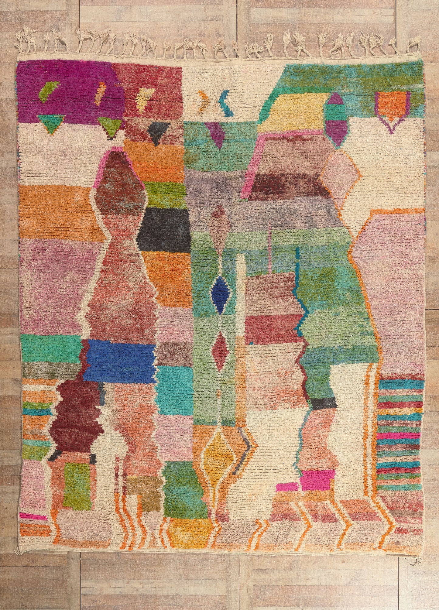 10 x 12 - Multicolor New Boujad Moroccan Rug - 22101