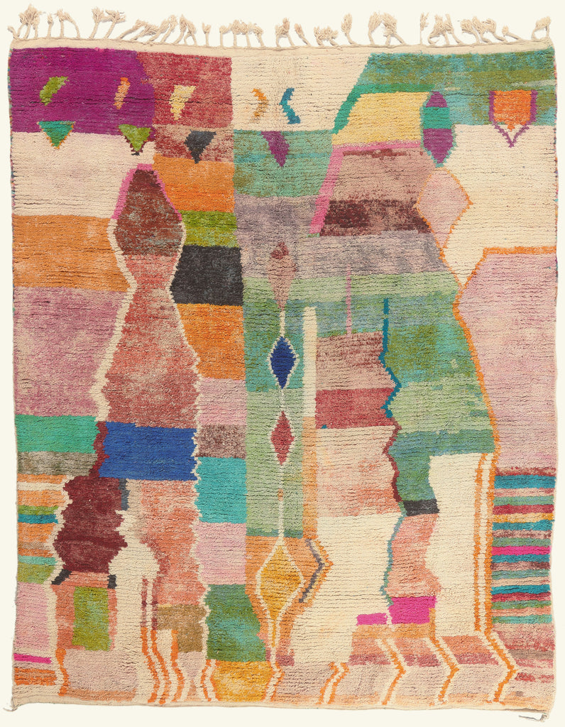 10 x 12 - Multicolor New Boujad Moroccan Rug - 22101