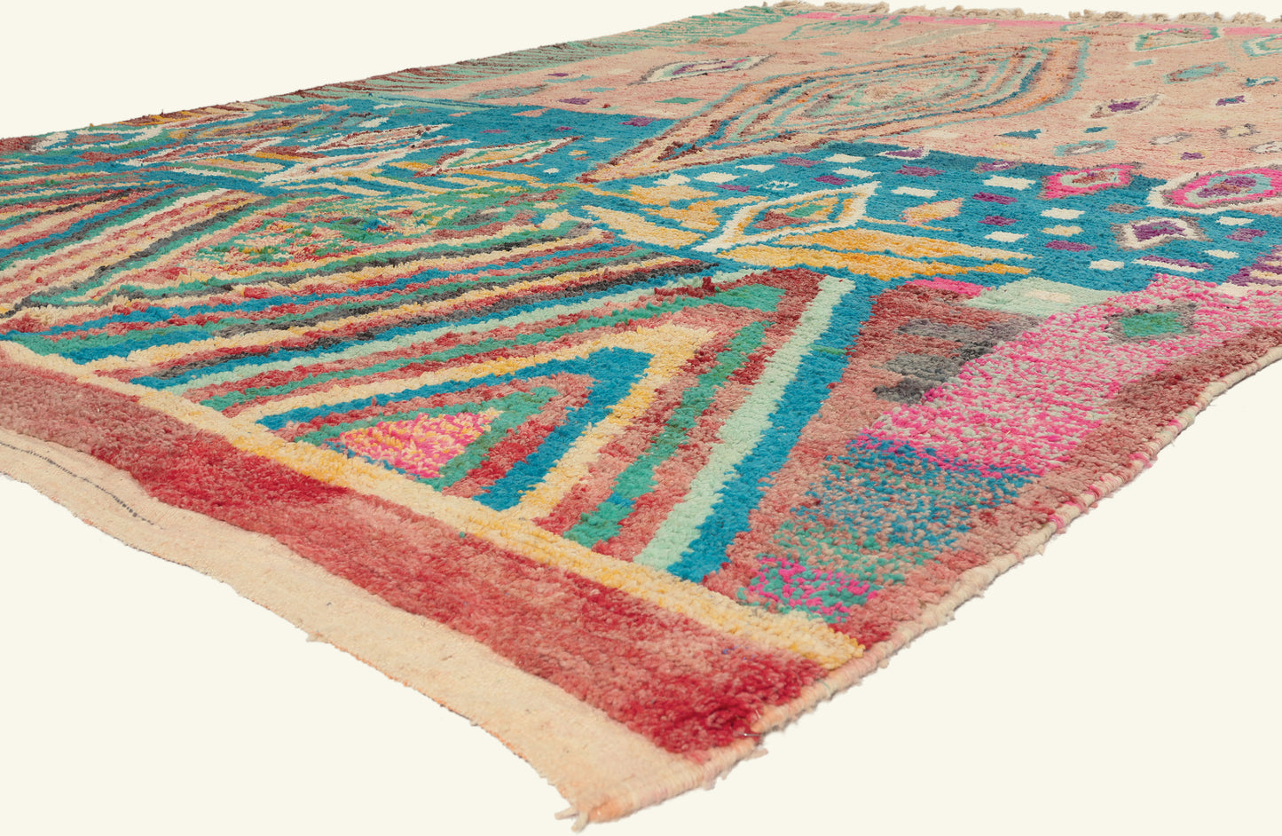 10 x 13 - Multicolor New Boujad Moroccan Rug - 22102