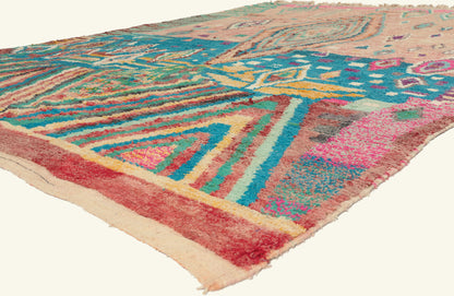 10 x 13 - Multicolor New Boujad Moroccan Rug - 22102