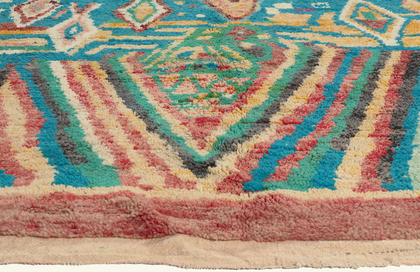 10 x 13 - Multicolor New Boujad Moroccan Rug - 22102