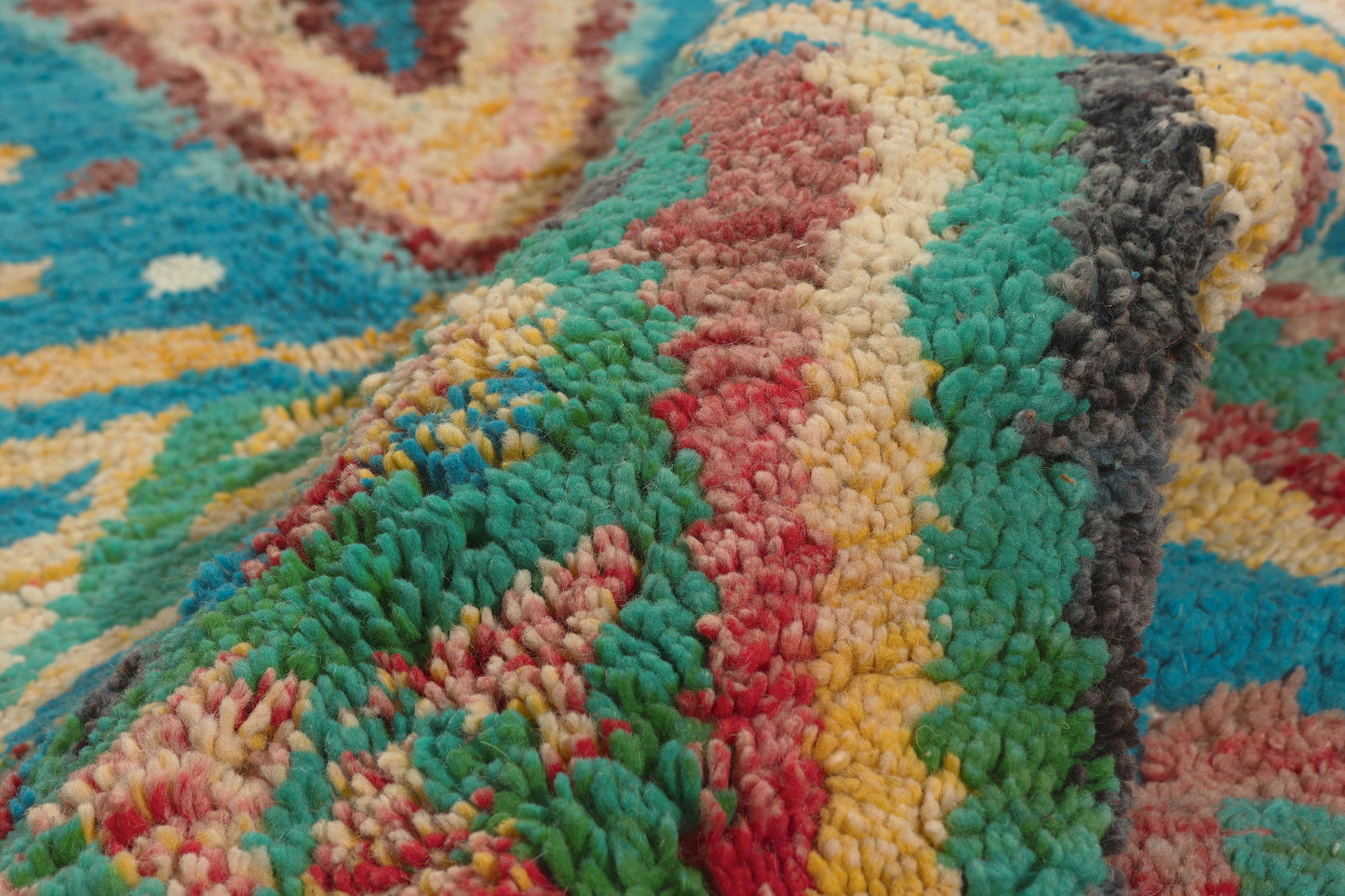 10 x 13 - Multicolor New Boujad Moroccan Rug - 22102