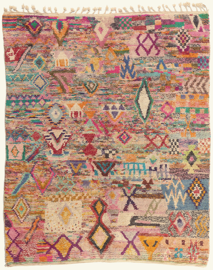 10 x 13 - Multicolor New Boujad Moroccan Rug - 22103