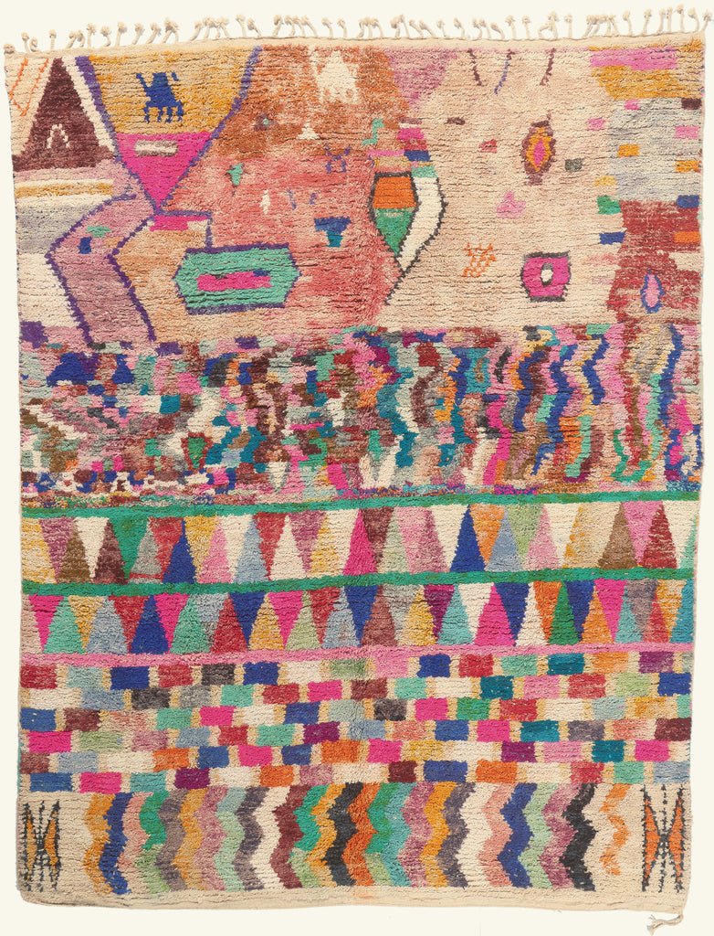 10 x 13 - Multicolor New Boujad Moroccan Rug - 22105