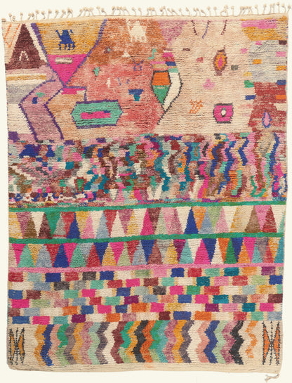 10 x 13 - Multicolor New Boujad Moroccan Rug - 22105