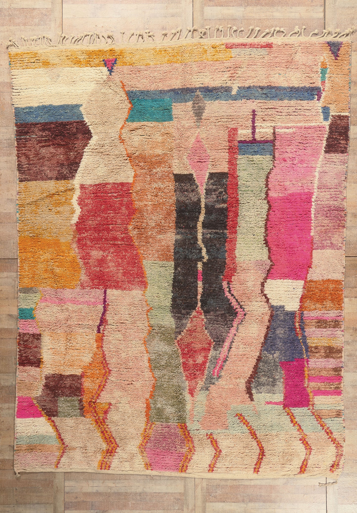 10 x 13 - Multicolor New Boujad Moroccan Rug - 22106