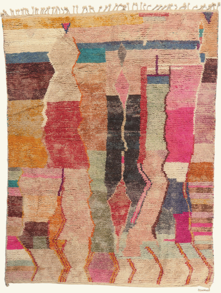 10 x 13 - Multicolor New Boujad Moroccan Rug - 22106