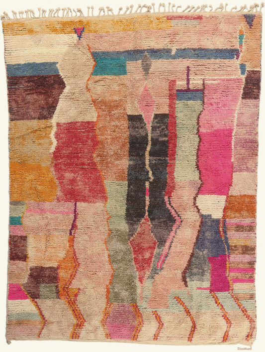 10 x 13 - Multicolor New Boujad Moroccan Rug - 22106