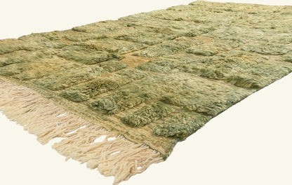 7 x 10 - Green New Moroccan Rug - 22109