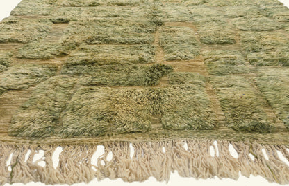 7 x 10 - Green New Moroccan Rug - 22109