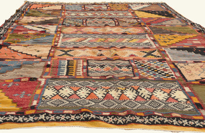 7 x 10 - Multicolor New Glaoui Moroccan Rug - 22110