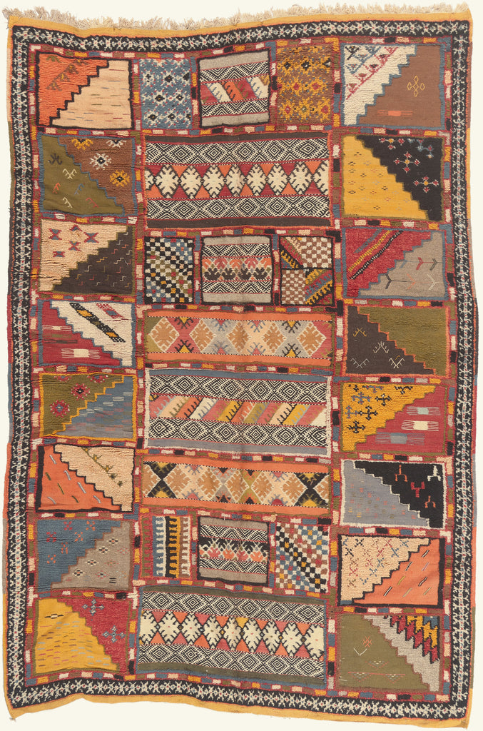 7 x 10 - Multicolor New Glaoui Moroccan Rug - 22110