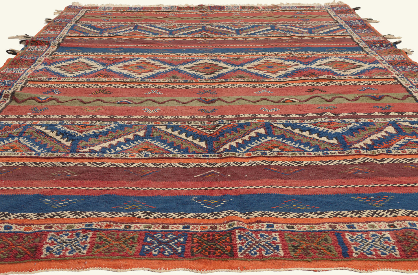 7 x 10 - Multicolor New Glaoui Moroccan Rug - 22111