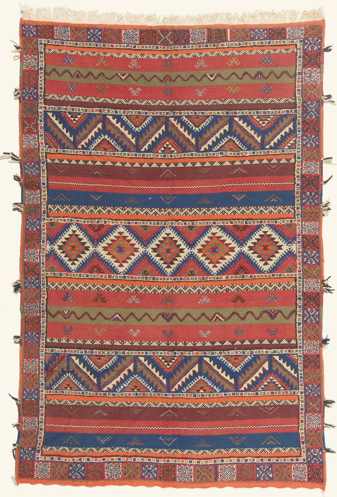 7 x 10 - Multicolor New Glaoui Moroccan Rug - 22111