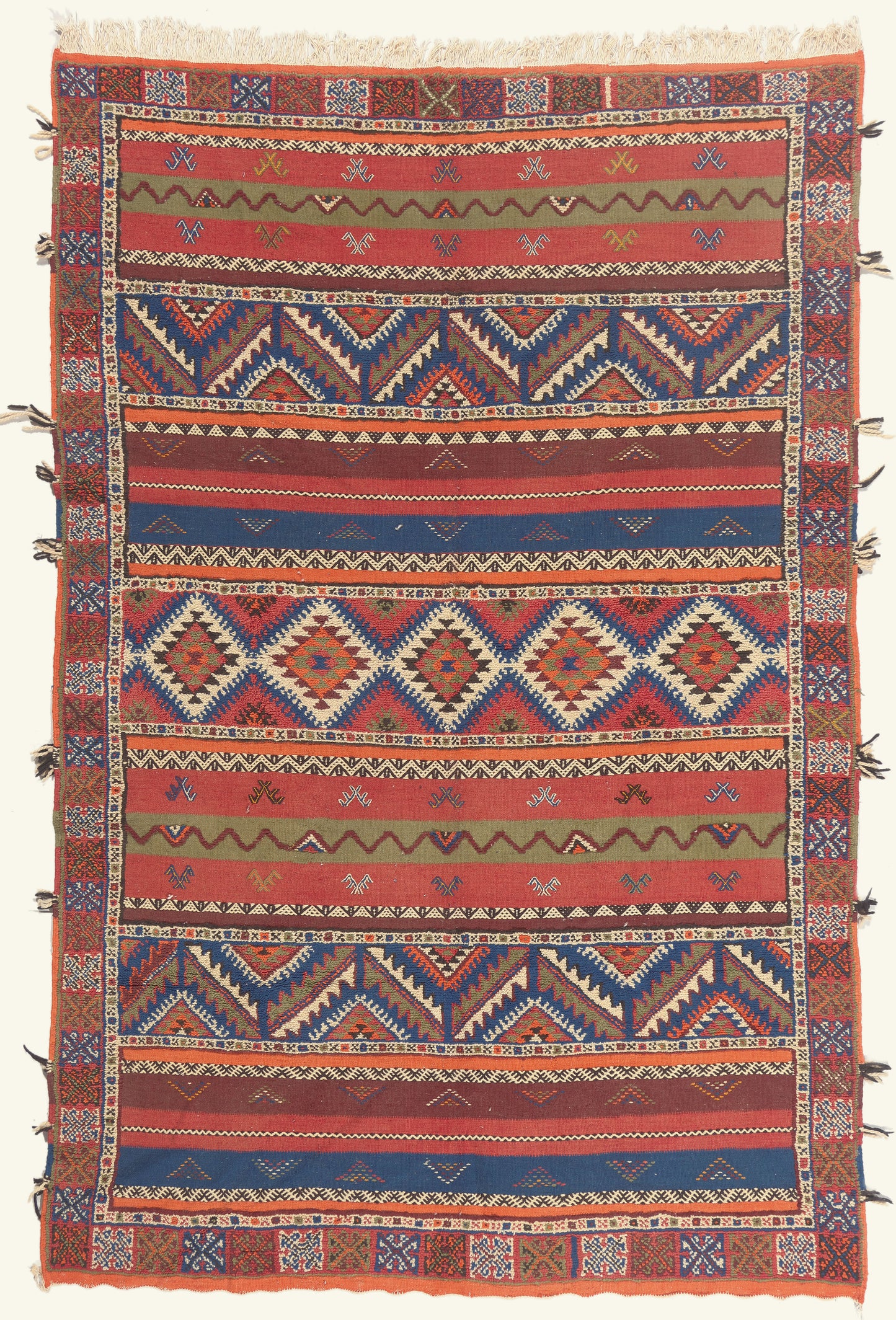7 x 10 - Multicolor New Glaoui Moroccan Rug - 22111