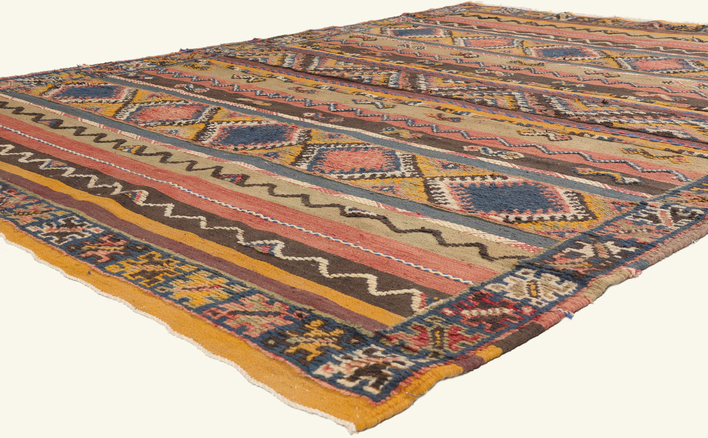 7 x 10 - Multicolor New Glaoui Moroccan Rug - 22112