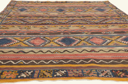 7 x 10 - Multicolor New Glaoui Moroccan Rug - 22112