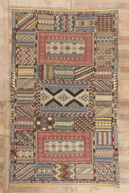 7 x 11 - Multicolor New Glaoui Moroccan Rug - 22113
