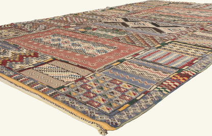 7 x 11 - Multicolor New Glaoui Moroccan Rug - 22113