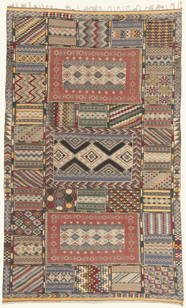 7 x 11 - Multicolor New Glaoui Moroccan Rug - 22113