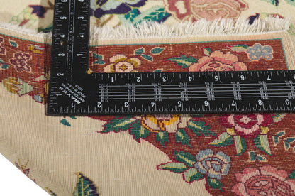 2 x 3 - Beige Vintage Persian Tabriz Rug - 75655