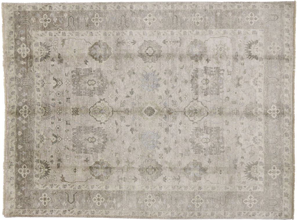 9 x 12 Transitional Classic Oushak Rug 30027