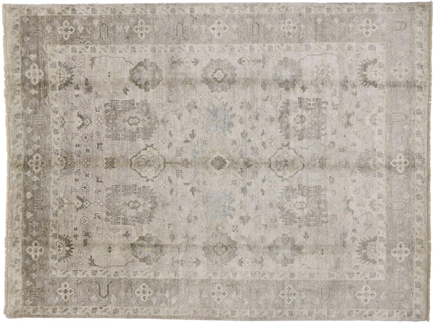 9 x 12 Transitional Classic Oushak Rug 30027
