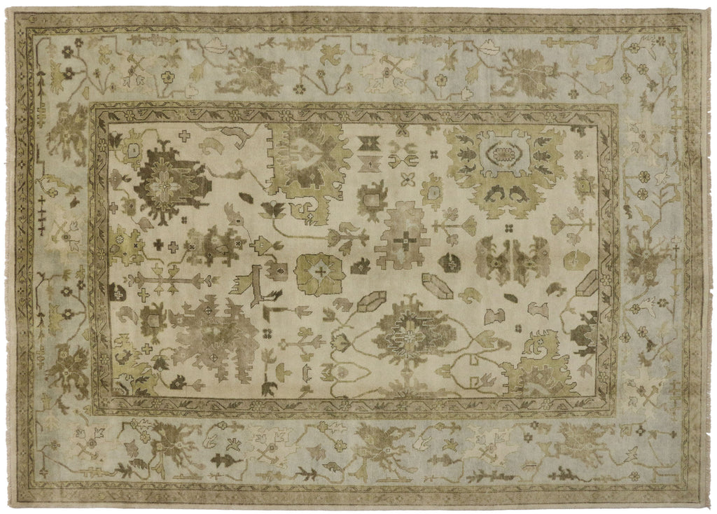 10 x 14 Transitional Oushak Rug 30038
